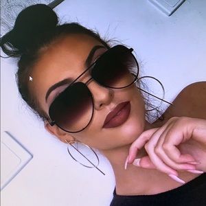 Aviator Oversized Women Sunglasses Aviator Flat